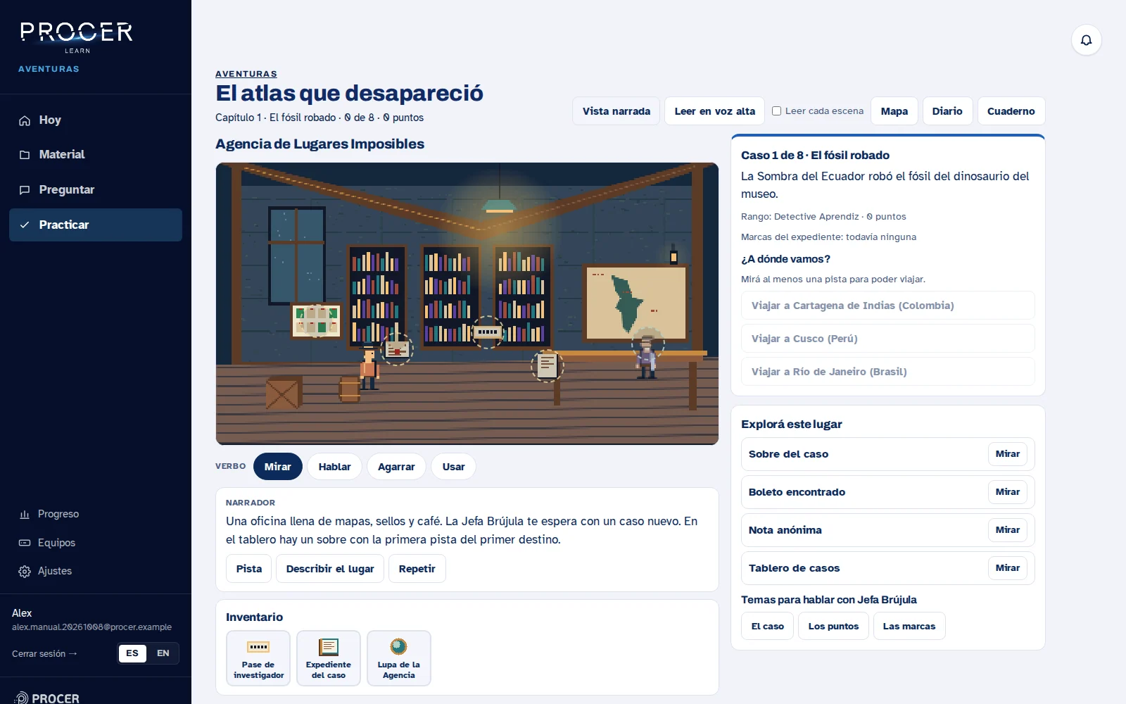 Captura de Learn: El atlas que desapareció