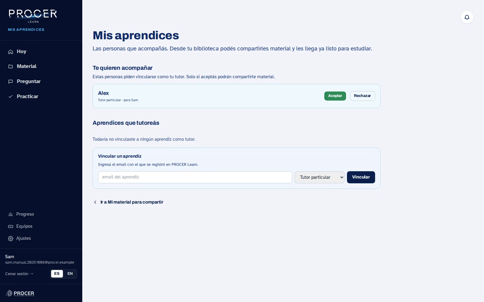 Captura de Learn: La otra persona decide